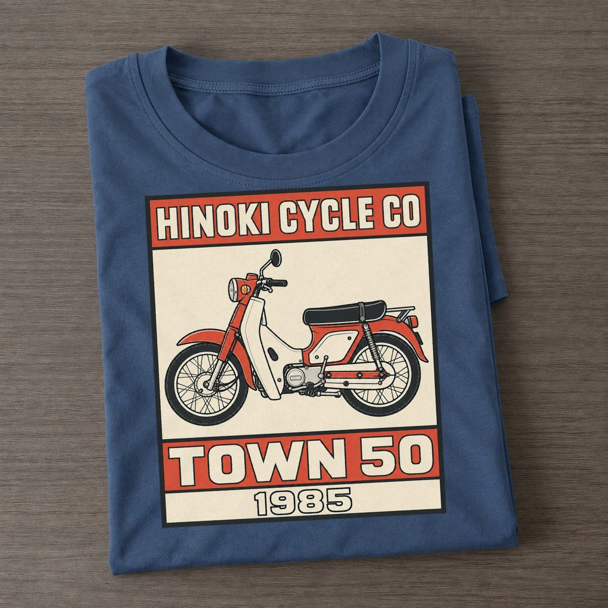 Hibari Town 50 Showa Speed Plates Classic T-shirt – Twilight Navy