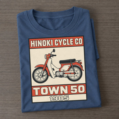 Hibari Town 50 Showa Speed Plates Classic T-shirt – Twilight Navy