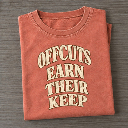 Offcuts Earn Their Keep Character Club Vintage T-shirt – Terracotta