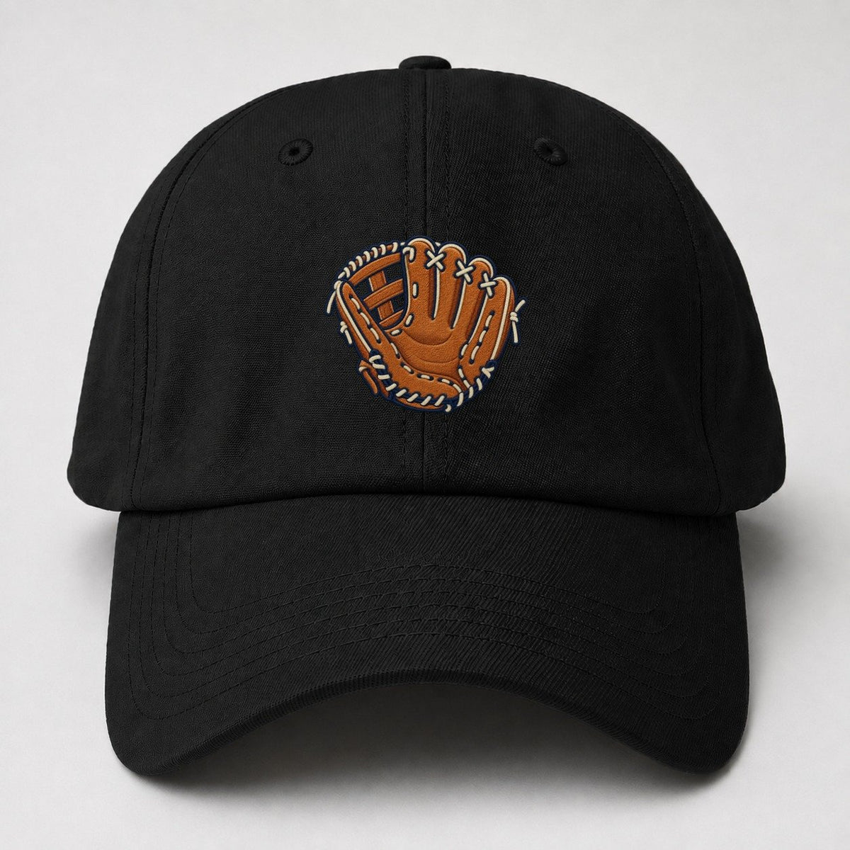 Baseball Glove Tiny Solo Marks Baseball Cap – Black