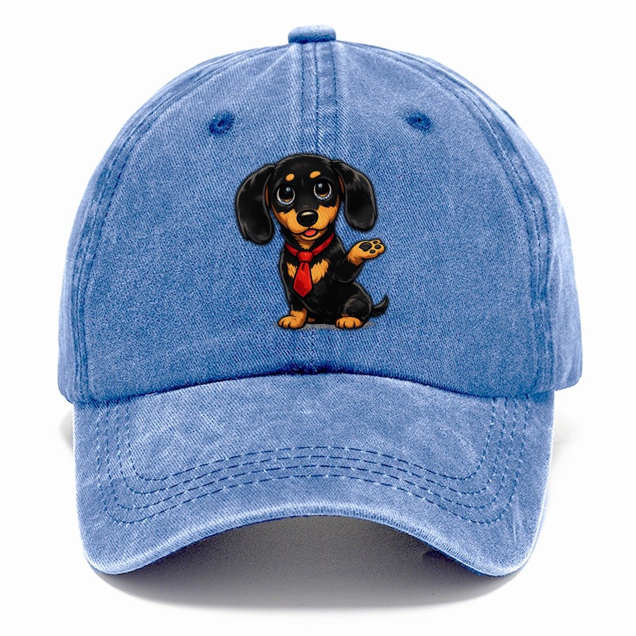 Dachshund Tie Classic Cap – Summer Sky