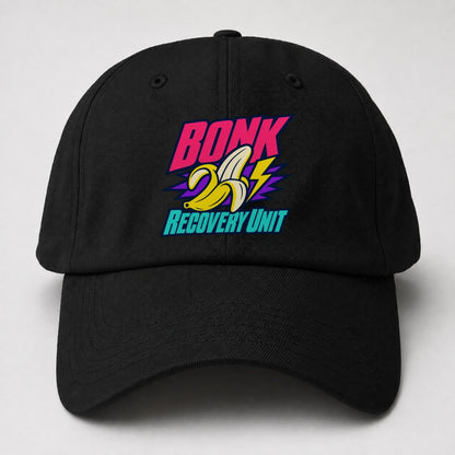 Bonk Recovery Unit 90S Running Clubs Baseball Cap – Black