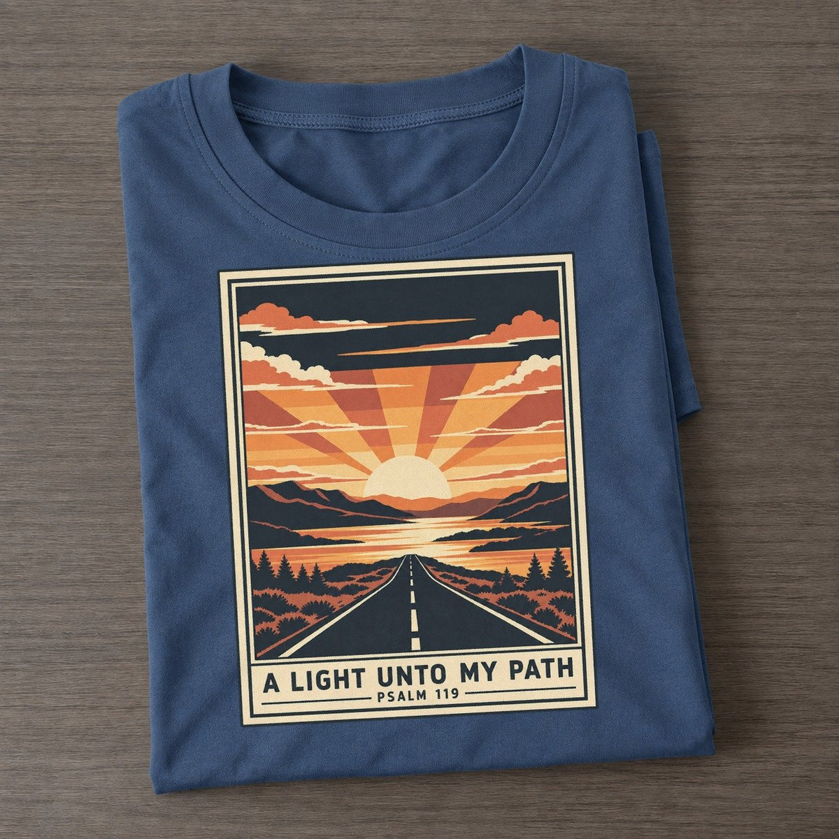 A Light Unto My Given Light Classic T-shirt – Twilight Navy