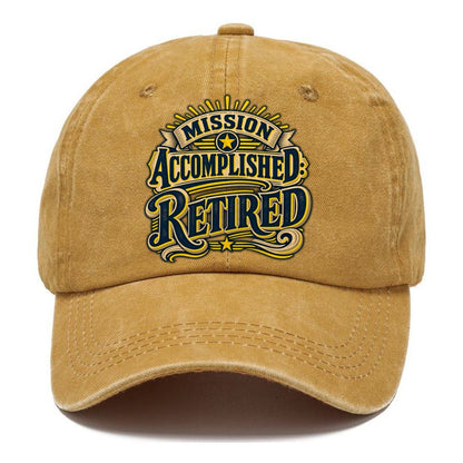 Mission Accomplished Retired Retired Living Classic Cap – Golden Harvest