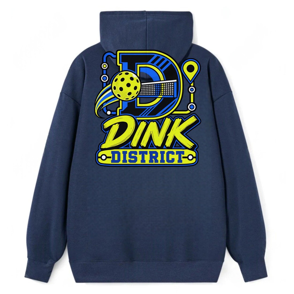 Dink District Pickleball Life Classic Pullover Hoodie – Navy