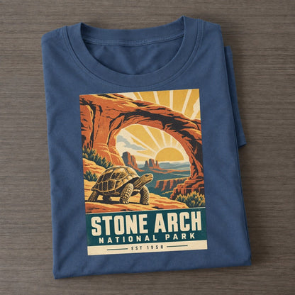 Stone Arch Nowhere National Parks Classic T-shirt – Twilight Navy