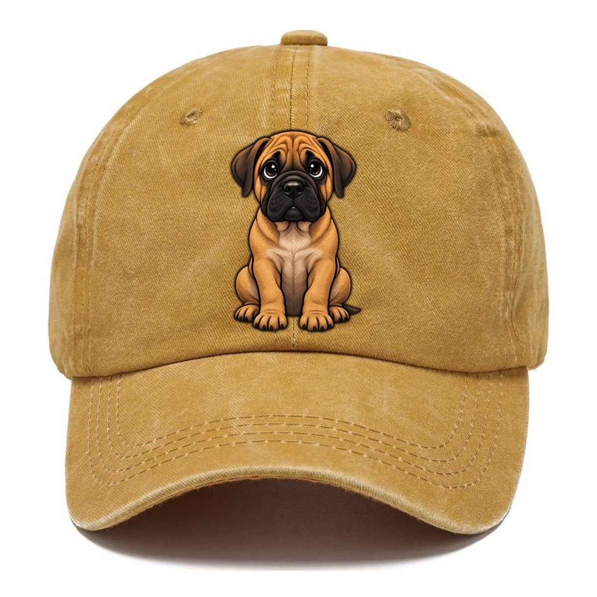 Bullmastiff Sitting Sweetheart Classic Cap – Golden Harvest