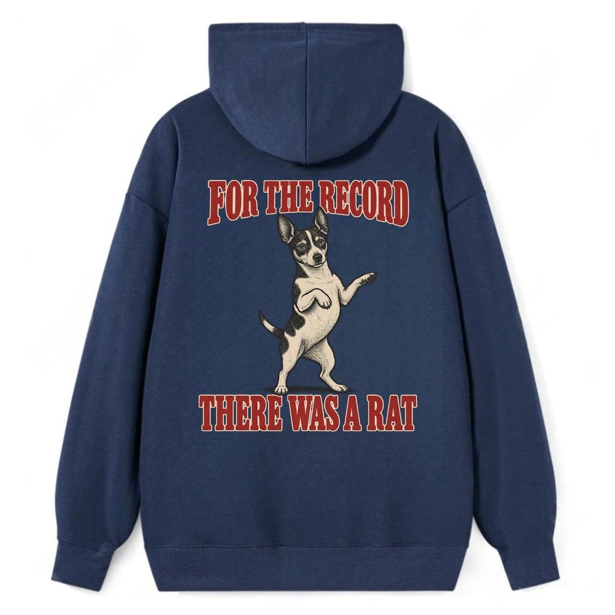 Rat Terrier Dog Declarations Classic Pullover Hoodie – Navy