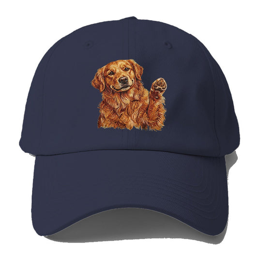 Golden Retriever Embroidered Baseball Cap – Twilight Navy