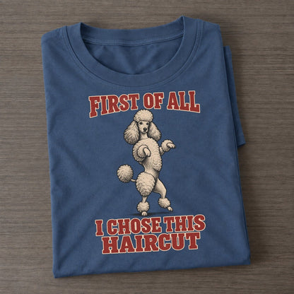Standard Poodle Dog Declarations Classic T-shirt – Twilight Navy