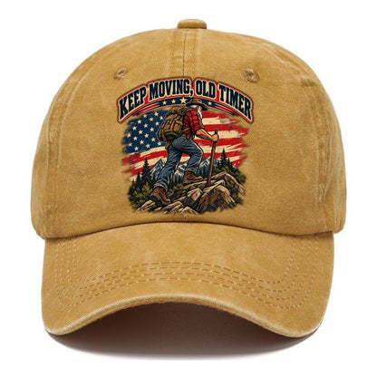 Keep Moving Old Timer Old Man Strong Classic Cap – Golden Harvest