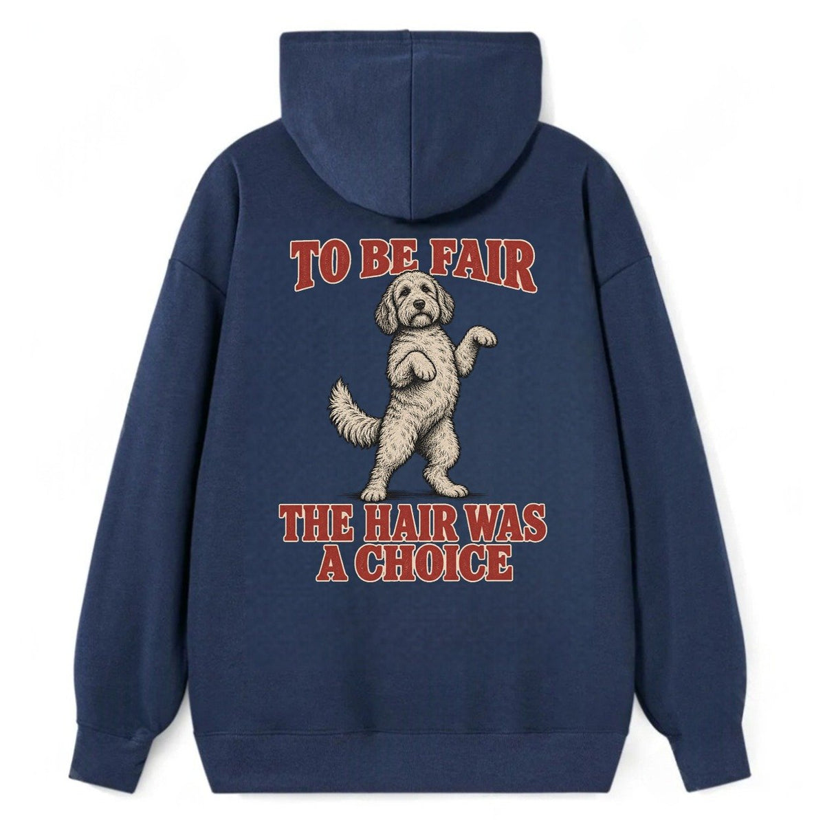 Labradoodle Dog Declarations Classic Pullover Hoodie – Navy