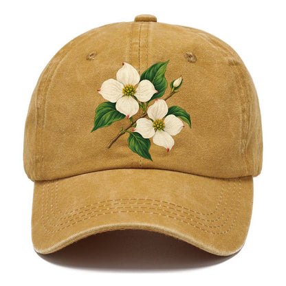 British Columbia Pacific Dogwood Bloom Canada Cultural Icons Classic Cap – Golden Harvest