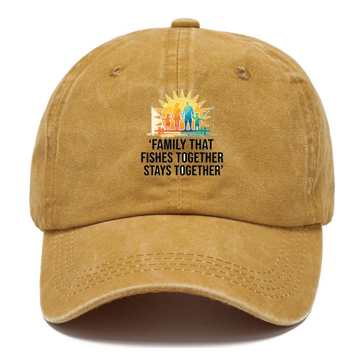 Family Fishes Together Classic Cap – Golden Harvest