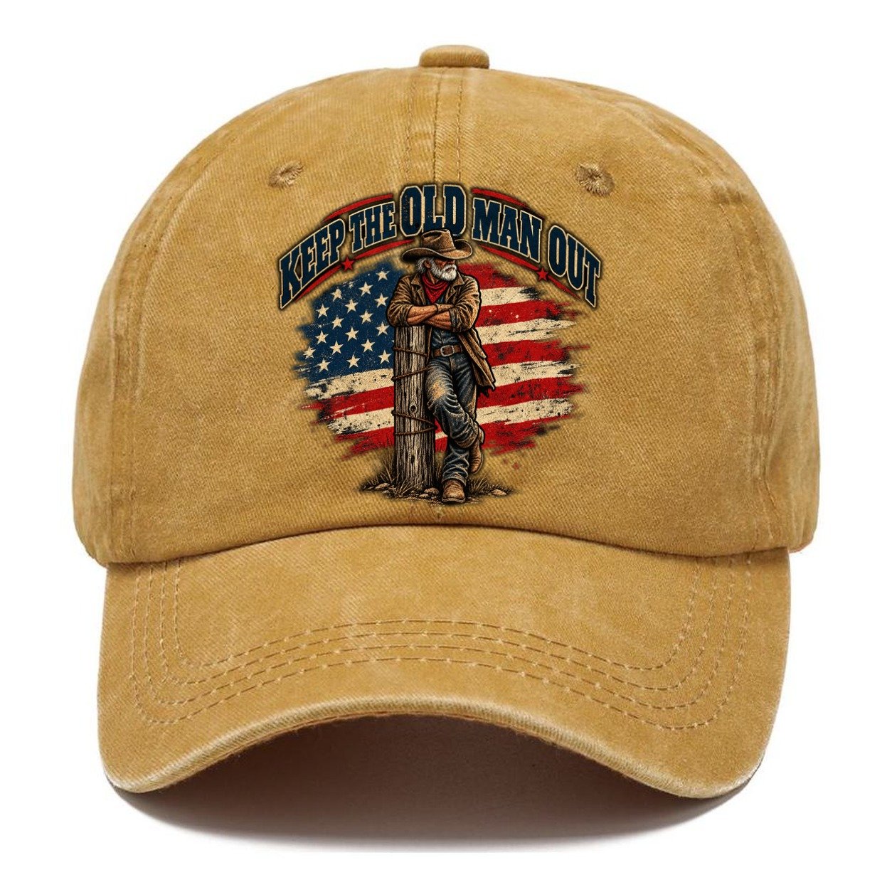 Keep The Old Man Out Old Man Strong Classic Cap – Golden Harvest