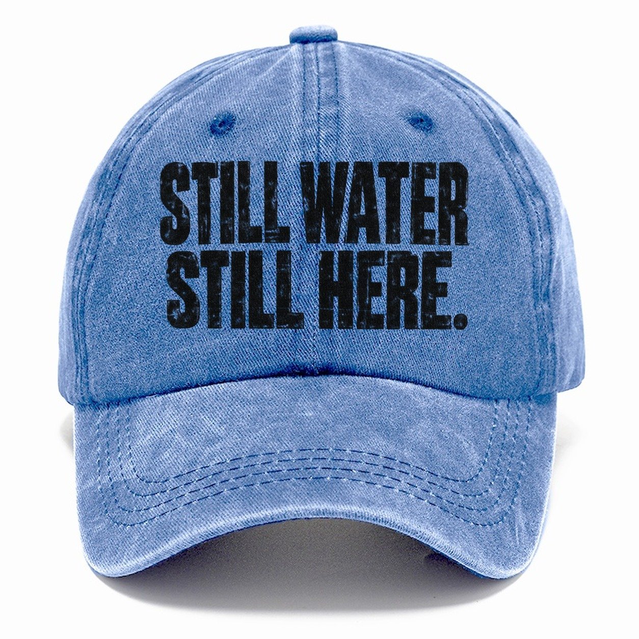 Still Water Still Here Fishing Club Classic Cap – Summer Sky