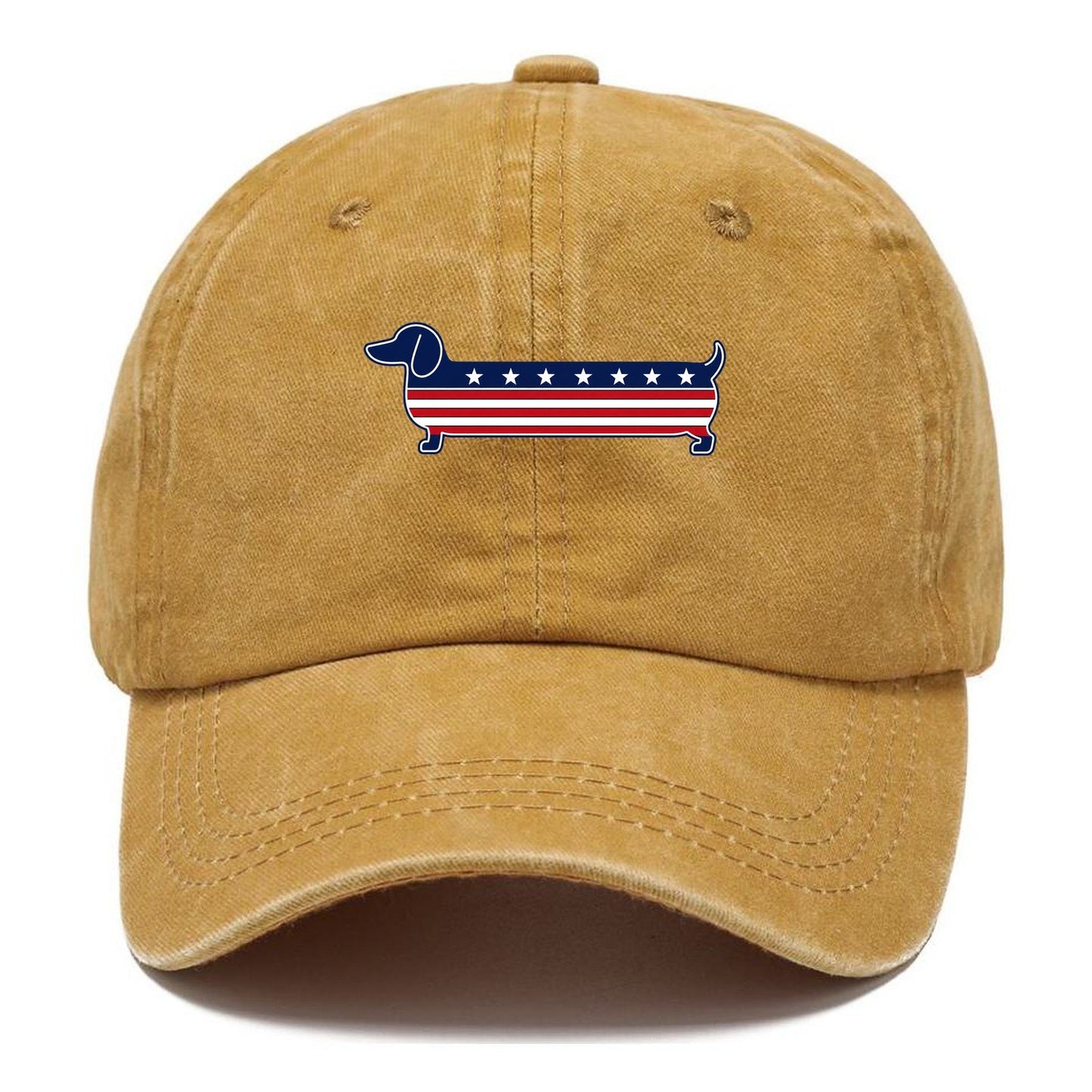 Patriotic Dachshund Flag Stripe Classic Cap – Golden Harvest