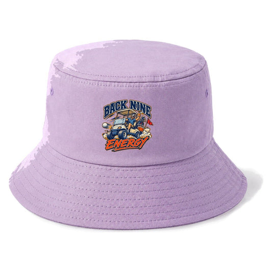 Back Nine Energy Golf Life Bucket Hat – Purple