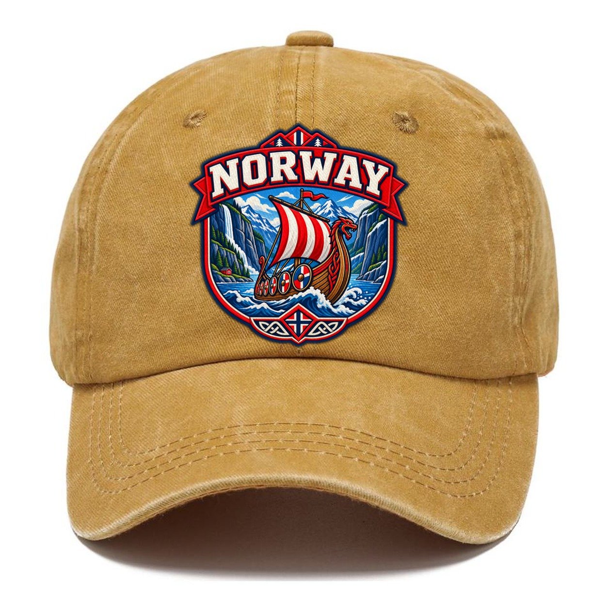 Norway Retro Badge Country Logos Classic Cap – Golden Harvest