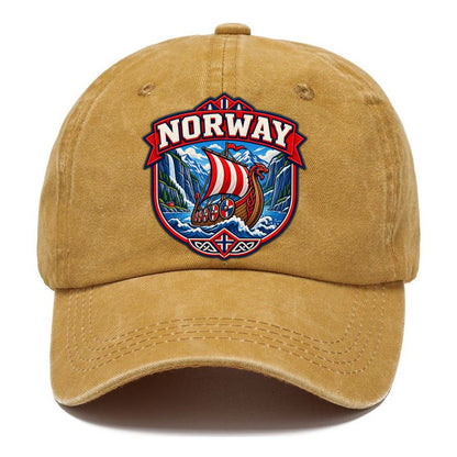 Norway Retro Badge Country Logos Classic Cap – Golden Harvest