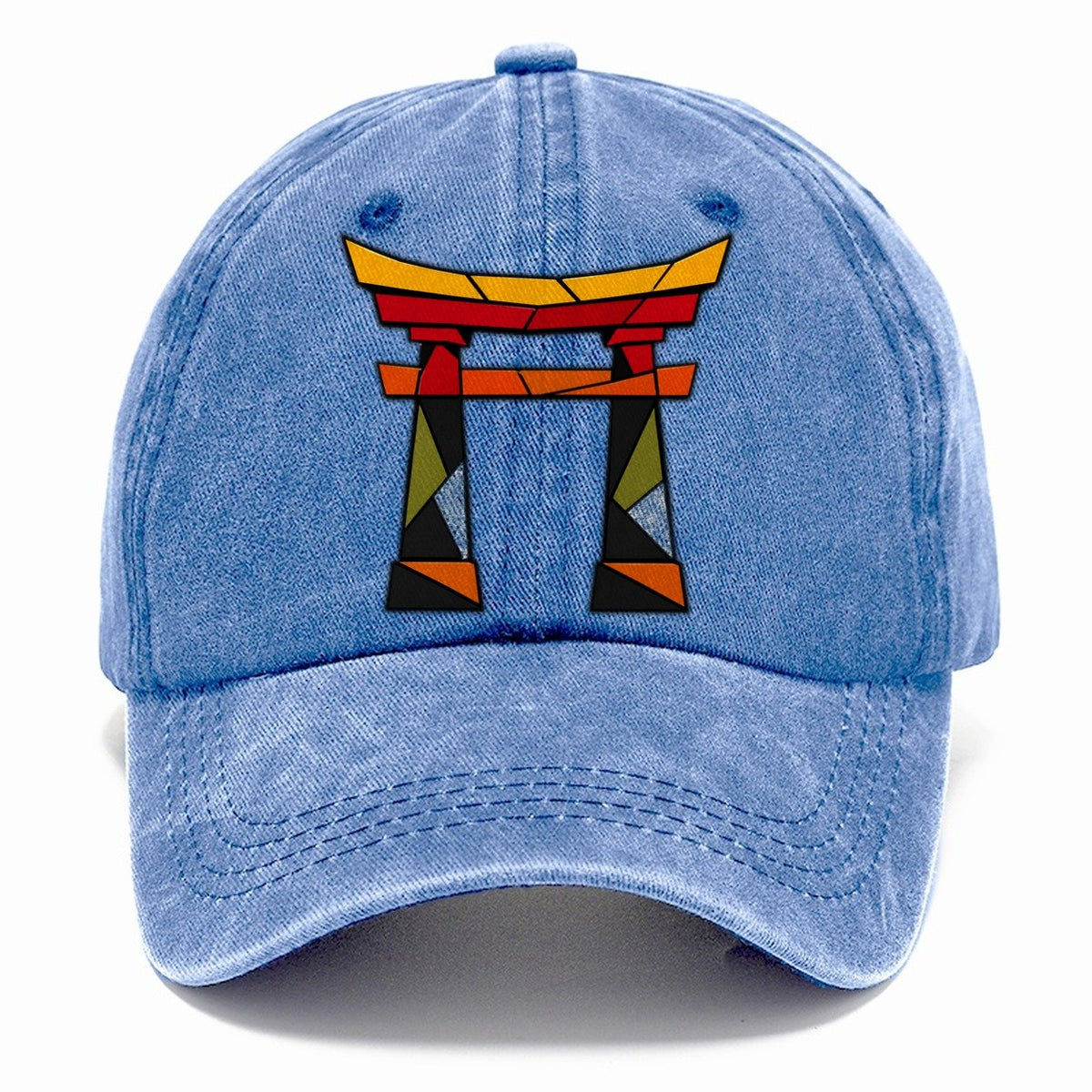 Torii Gate Geometric Classic Cap – Summer Sky