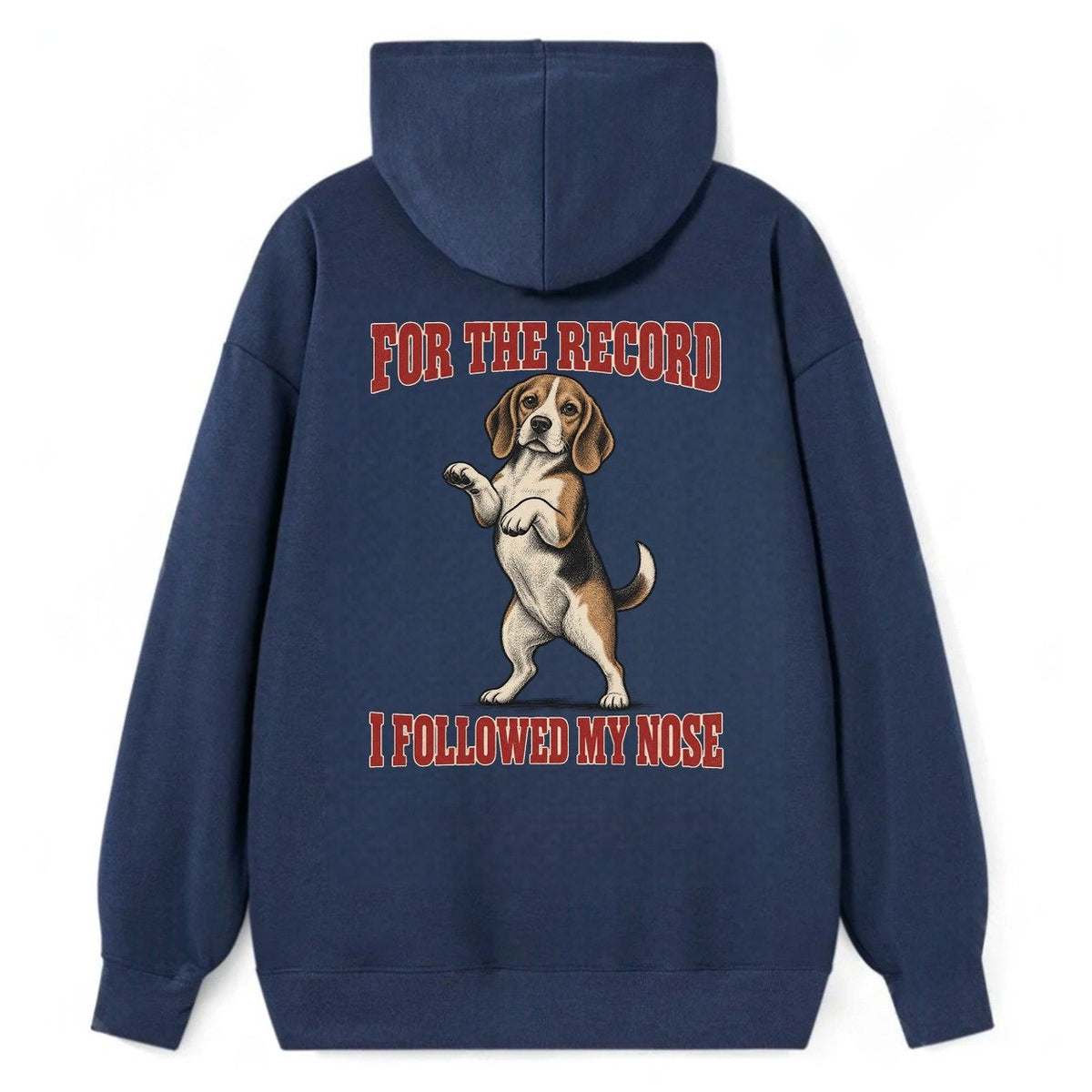 Beagle Dog Declarations Classic Pullover Hoodie – Navy