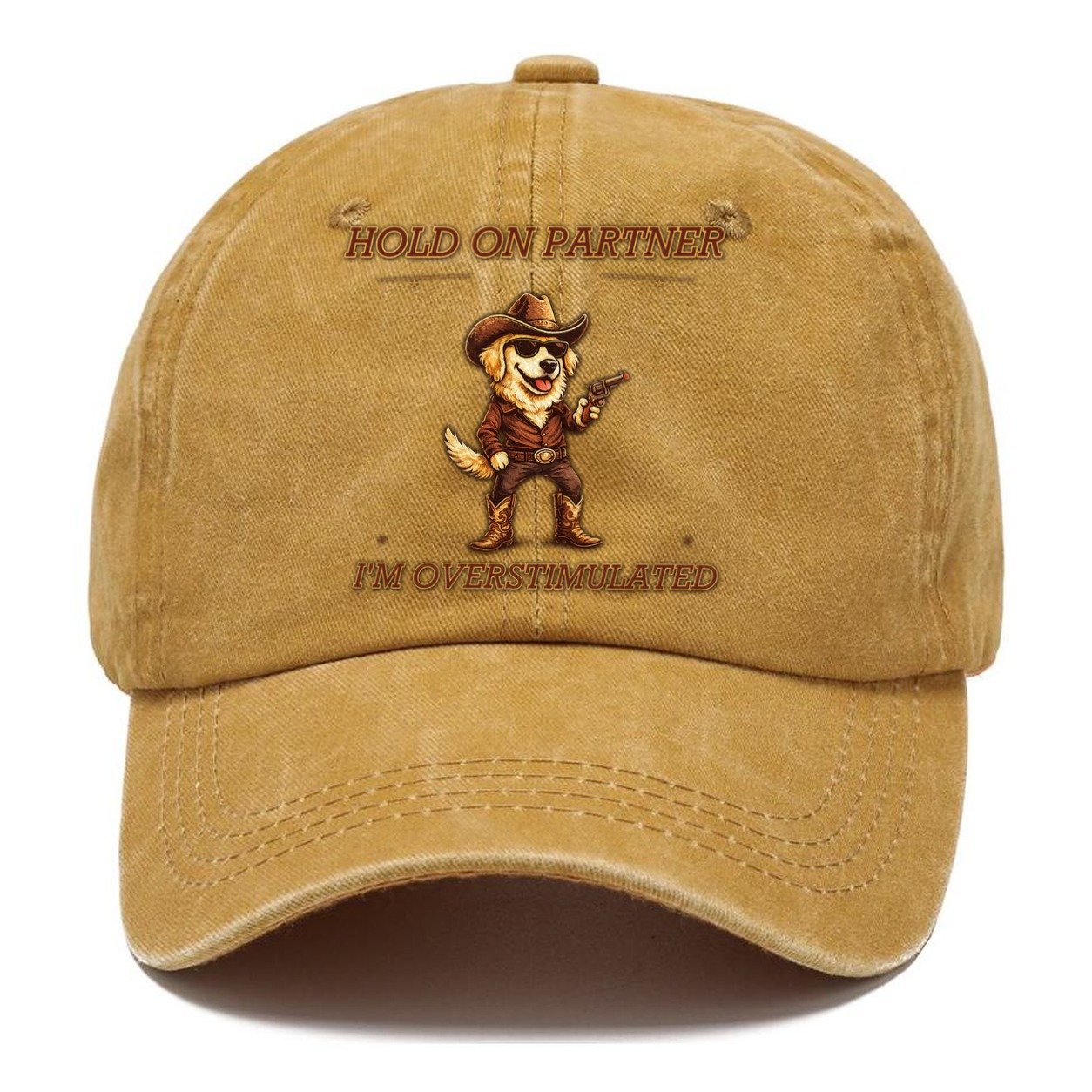 Hold On Partner Golden Retriever Classic Cap – Golden Harvest
