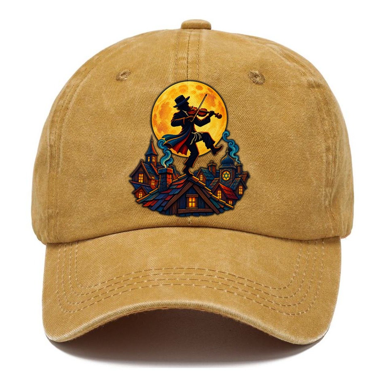 Shtetl Fiddler Roof Judaism Heritage Classic Cap – Golden Harvest