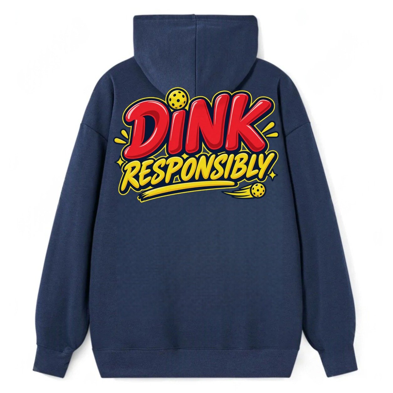 Dink Responsibly Pickleball Life Classic Pullover Hoodie – Navy