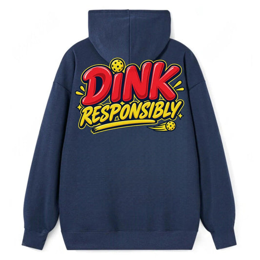 Dink Responsibly Pickleball Life Classic Pullover Hoodie – Navy
