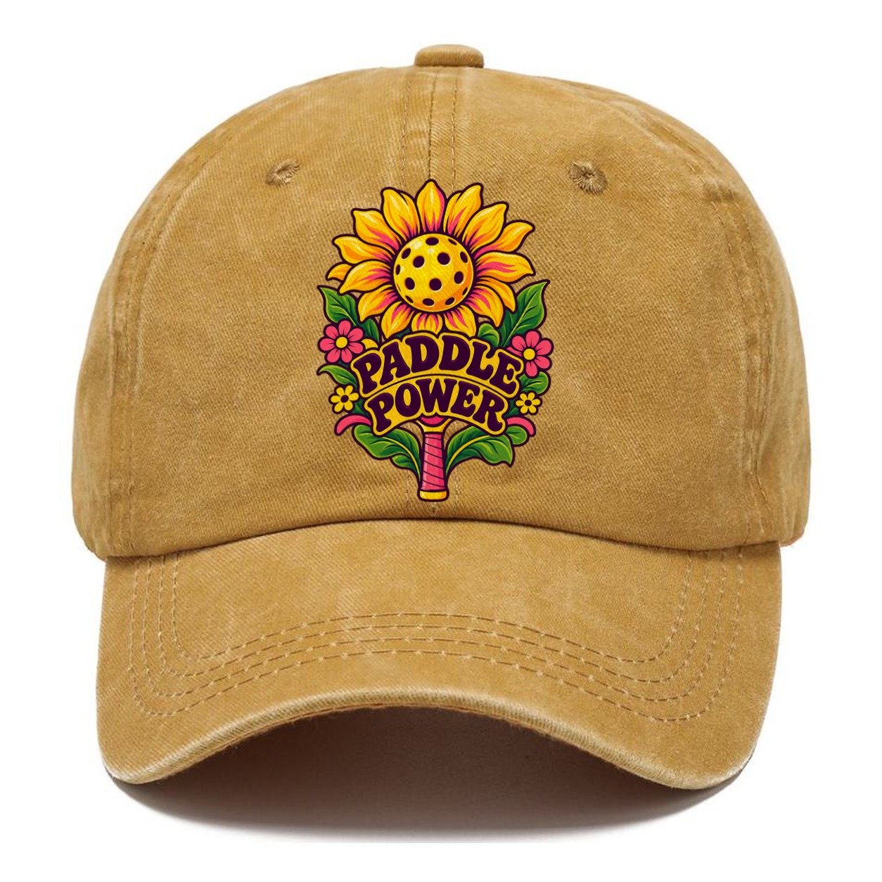 Sunflower Paddle Power Pickleball Life Classic Cap – Golden Harvest