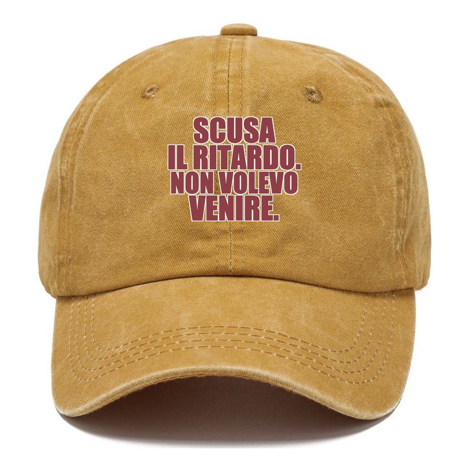 Scusa Il Ritardo Non Volevo Venire Classic Cap – Golden Harvest