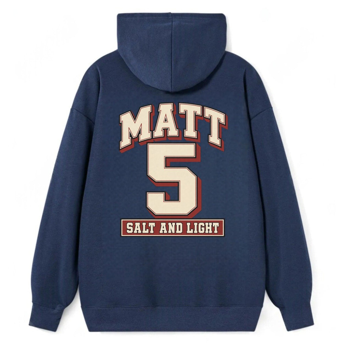 Matthew 5 Varsity Chapel Varsity Classic Pullover Hoodie – Navy