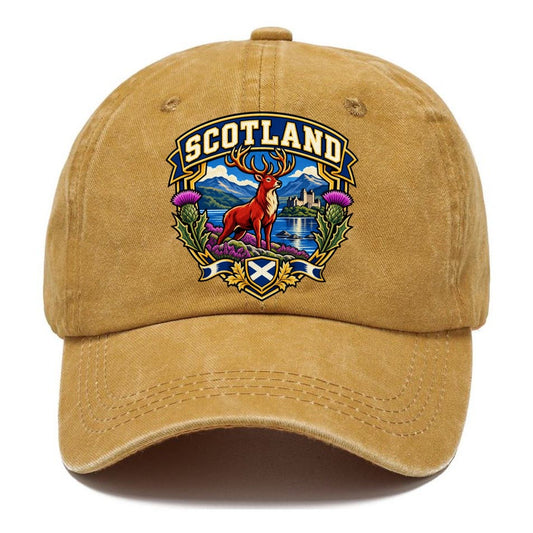 Scotland Retro Badge Country Logos Classic Cap – Golden Harvest