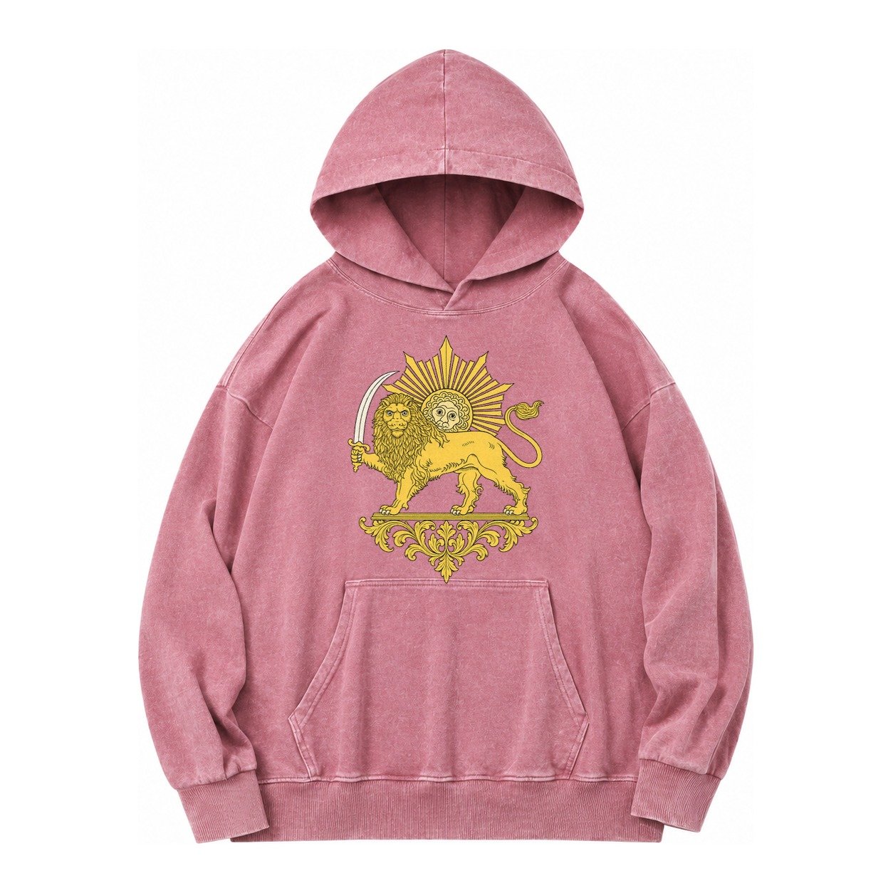Shir O Khorshid Vintage Washed Hoodie – Dusty Rose