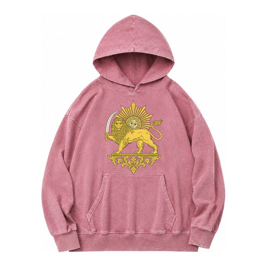 Shir O Khorshid Vintage Washed Hoodie – Dusty Rose