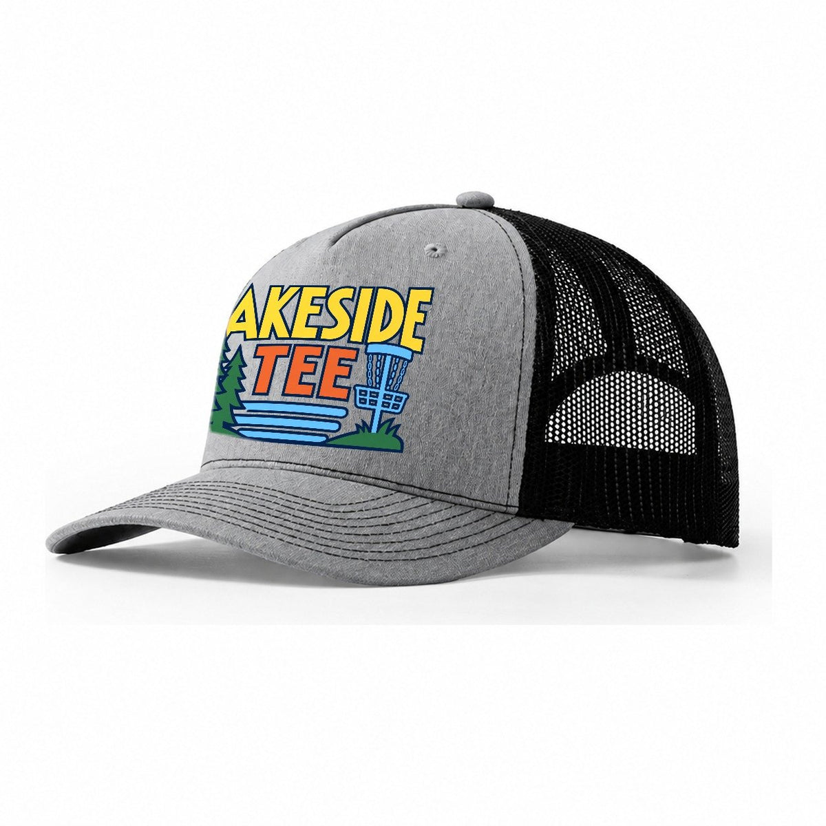 Lakeside Tee Disc Golf Trucker Hat – Sport Grey Black