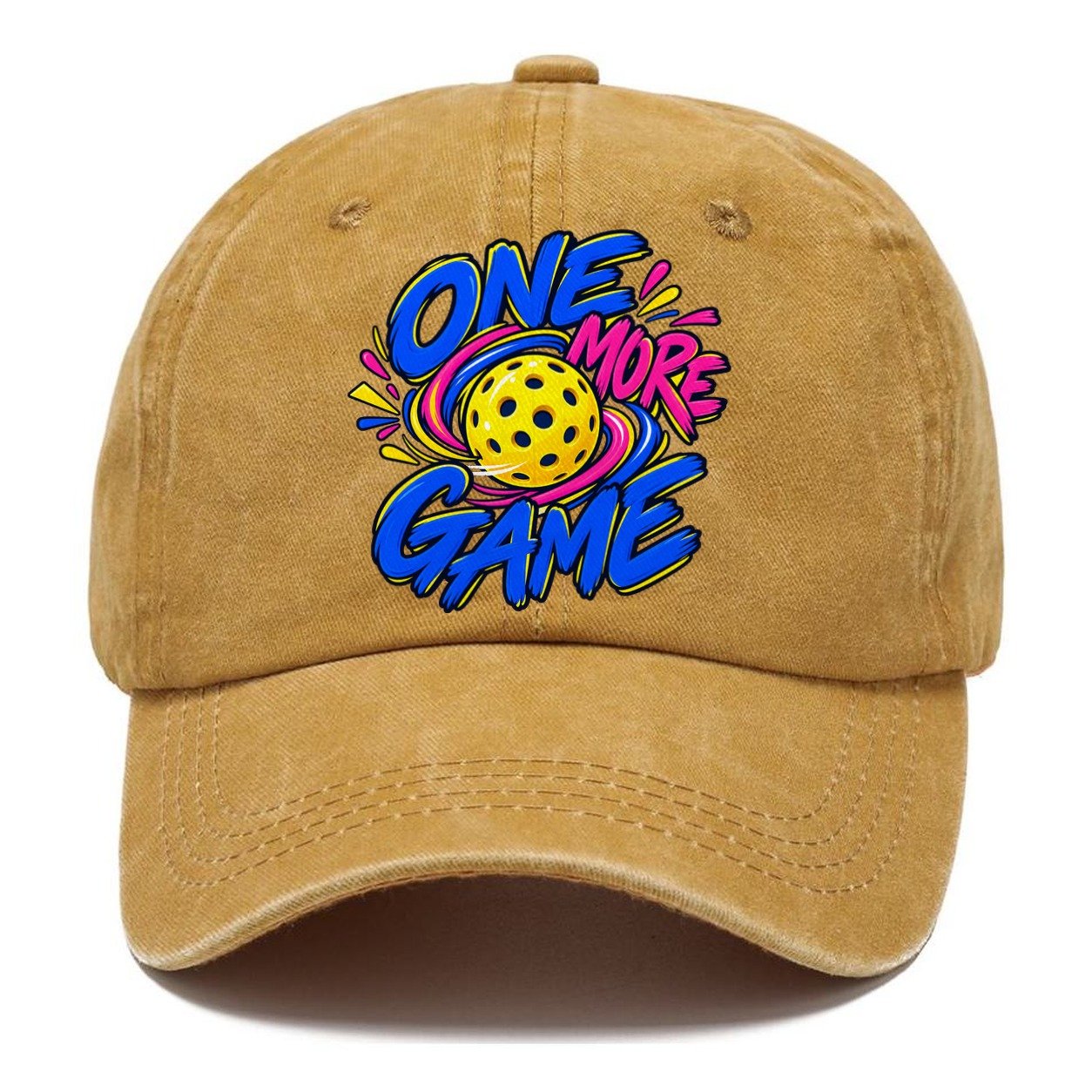 One More Game Pickleball Life Classic Cap – Golden Harvest
