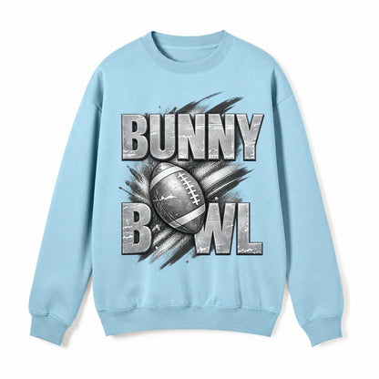 Bunny Bowl Fleece Sweatshirt – Light Blue