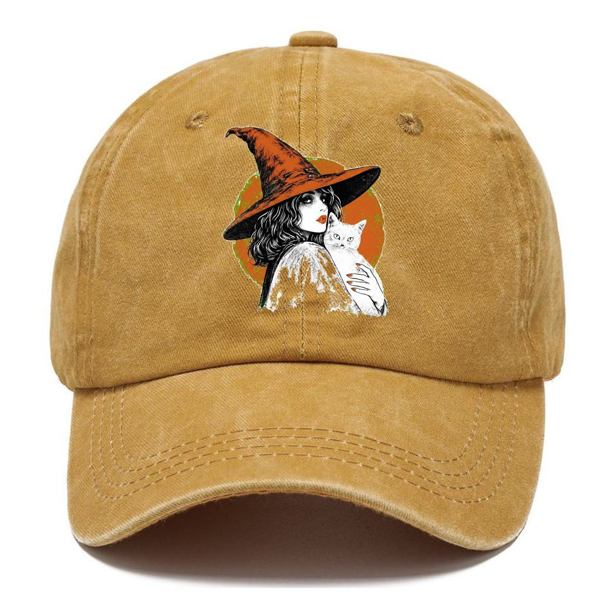 Witch Cat Transparent Classic Cap – Golden Harvest