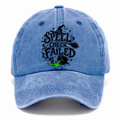Spell Check Failed Slogan Witch Magic Classic Cap – Summer Sky