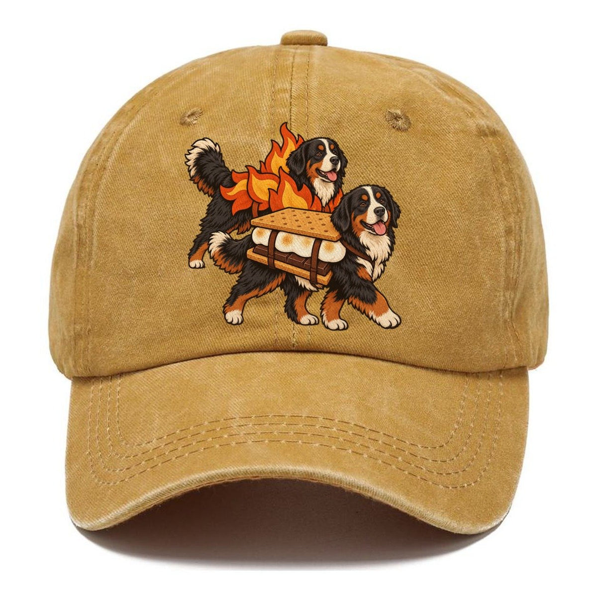 2 Bernese Mountain Dogs In Halloween Costumes Hdp 50 Parade Lineup Halloween Dog Parade Classic Cap – Golden Harvest