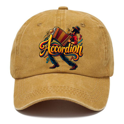 Accordion Wordmark Music Instruments Classic Cap – Golden Harvest