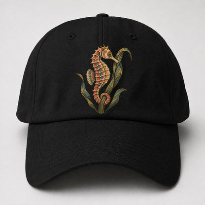 Seahorse Eelgrass Cradle Gentle Wild Baseball Cap – Black