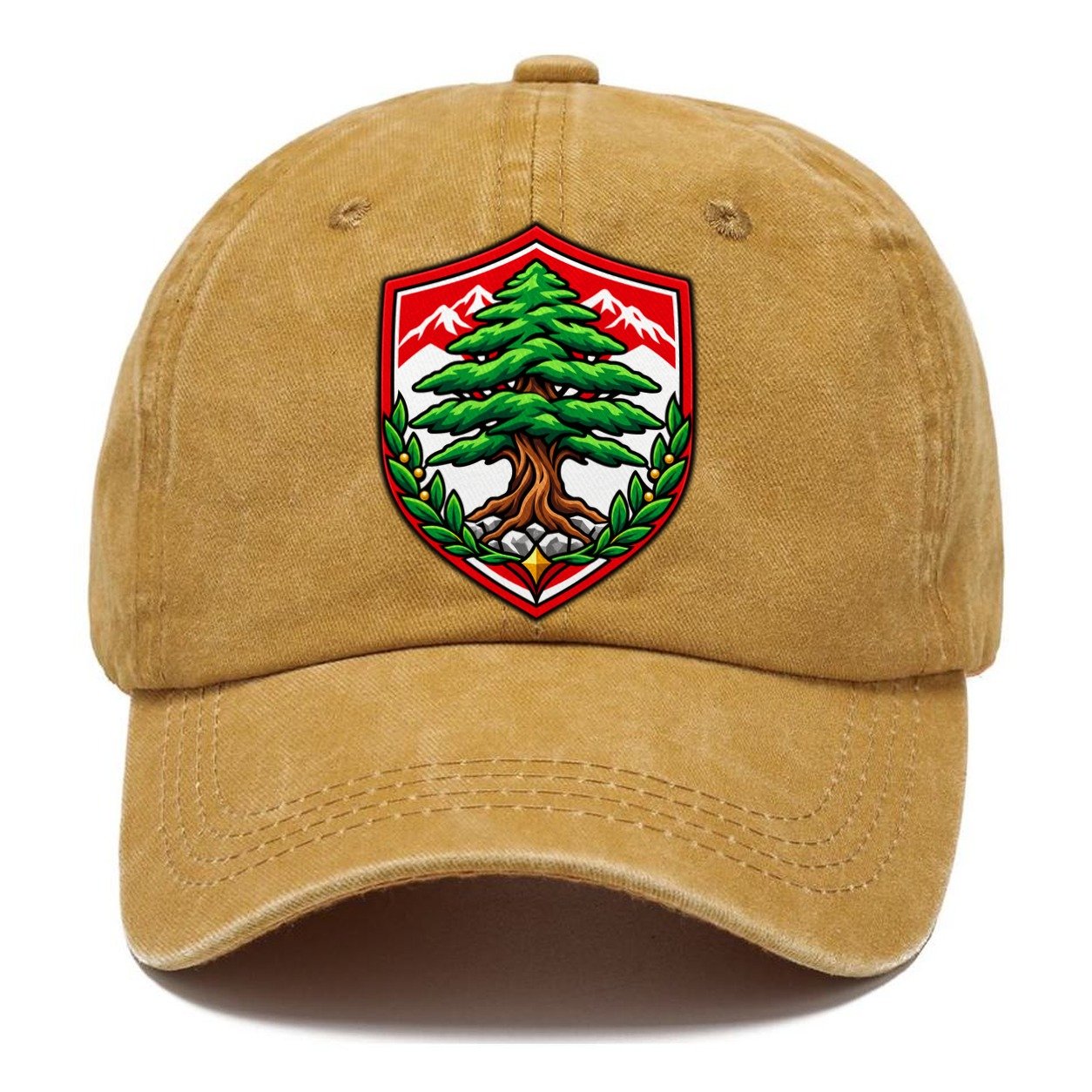 Lebanon Minimal Emblem Country Logos Classic Cap – Golden Harvest