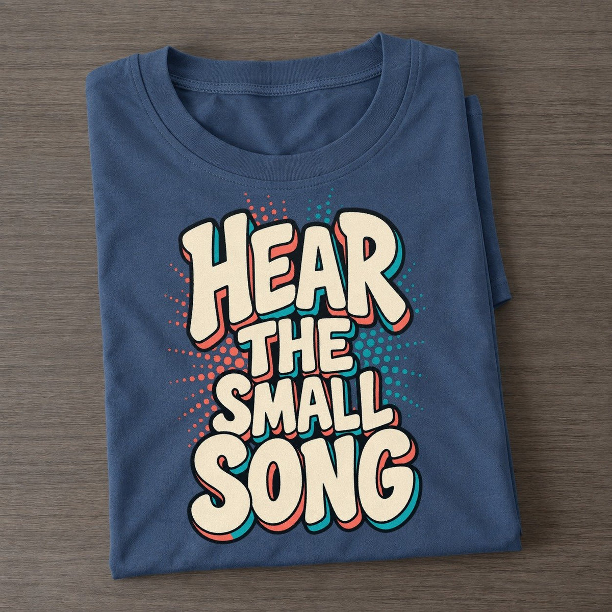 Hear The Small Song Classic T-shirt – Twilight Navy
