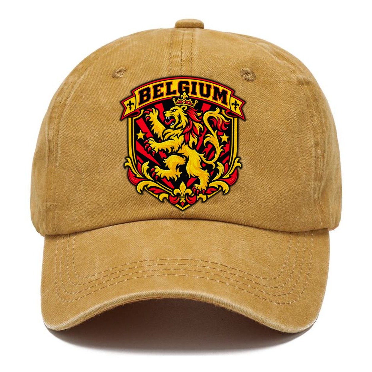 Belgium Retro Badge Country Logos Classic Cap – Golden Harvest