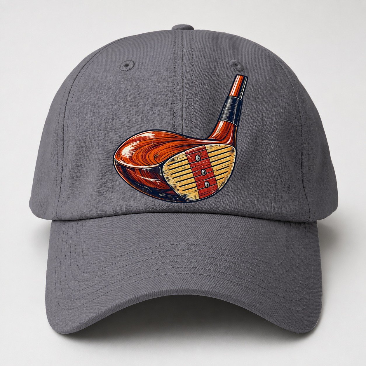 Vintage Club Head Golf Life Baseball Cap – Grey