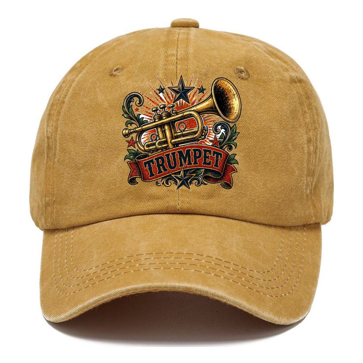 Vintage Trumpet Banner Classic Cap – Golden Harvest