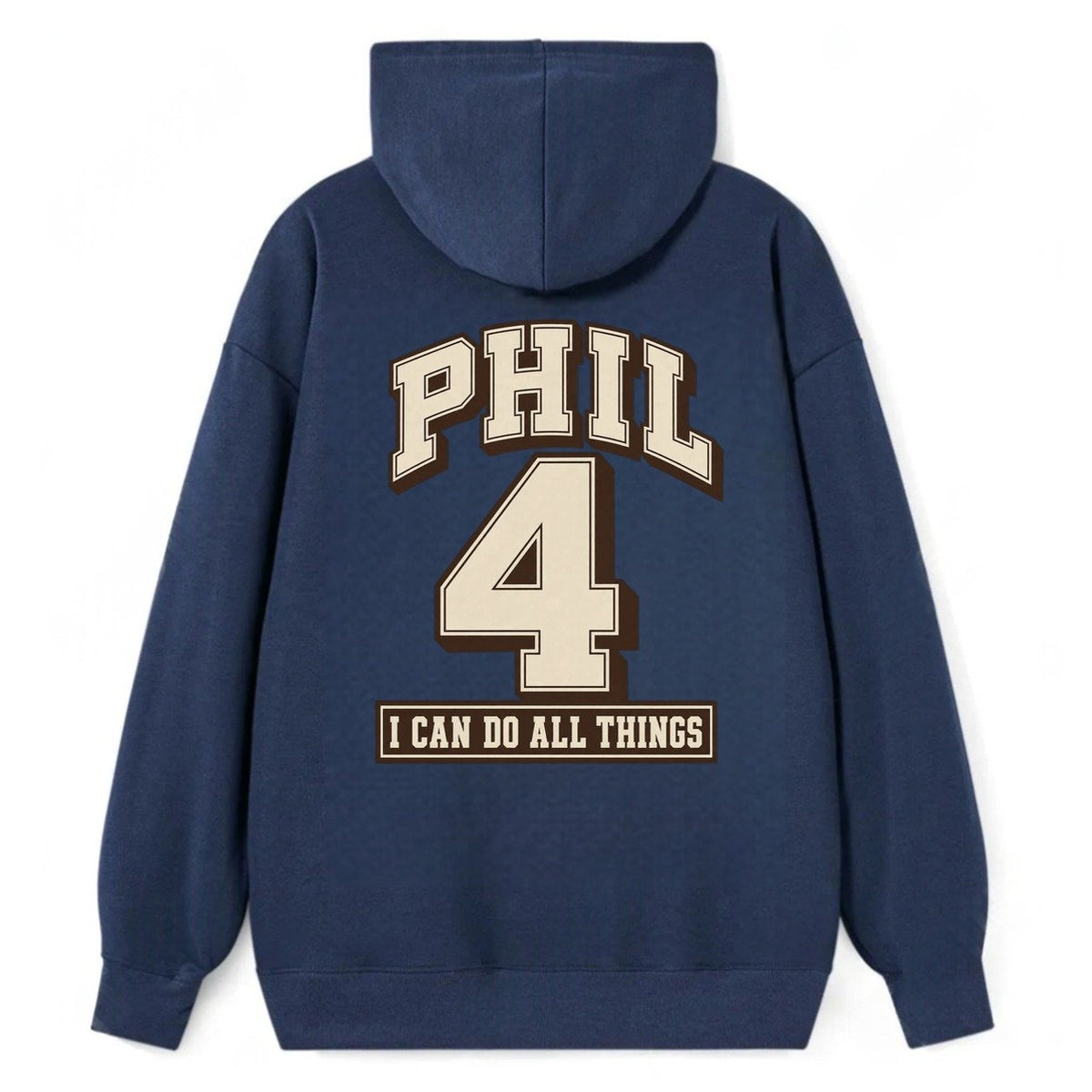 Philippians 4 Varsity Chapel Varsity Classic Pullover Hoodie – Navy